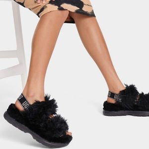 UGG Fluff Sugar Faux Fur Sandal